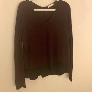 Rag & Bone V-Neck Shirt Maroon S